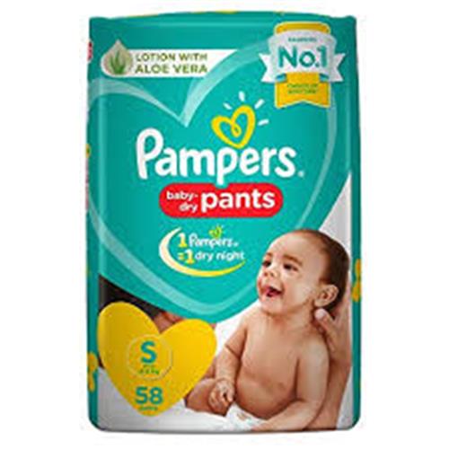 PAMPERS PANTS S (4-8Kg)  58 PANTS